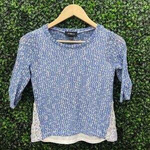 Amy Byer, Girls XL (16), Knit Blouse, White Lace